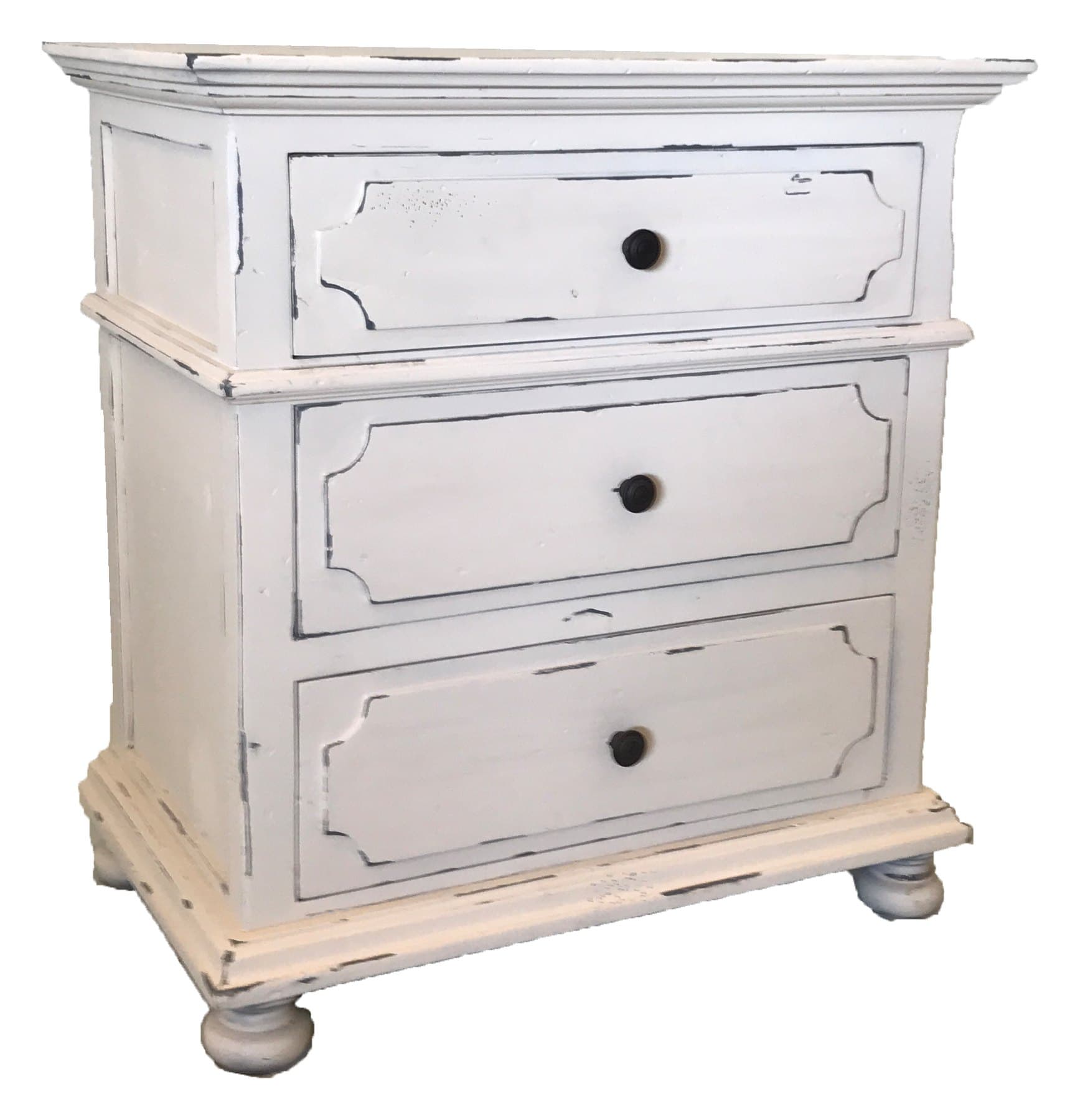 Montparnasse nightstand, photographed on white
