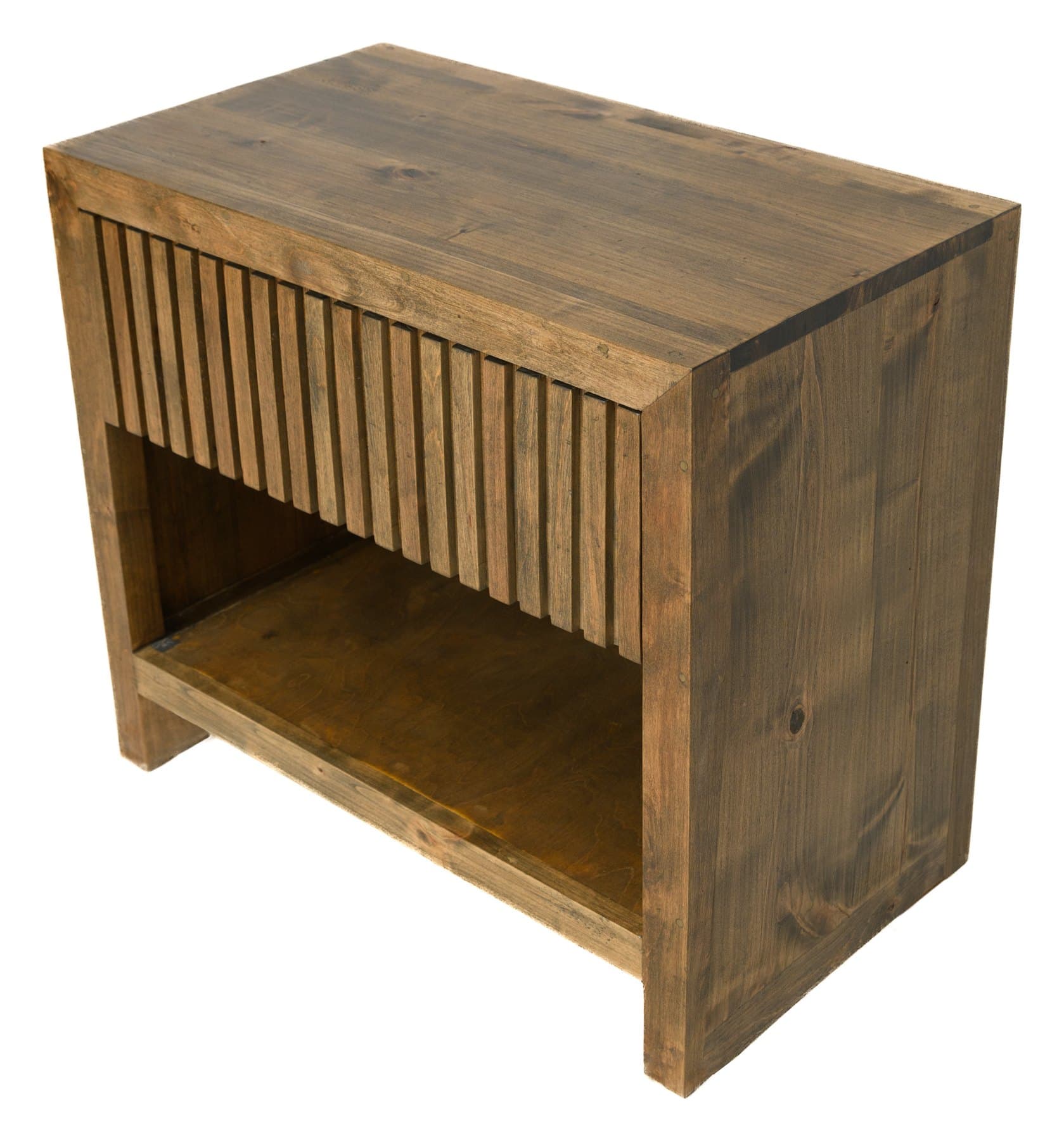 Sienna nightstand, photographed on white
