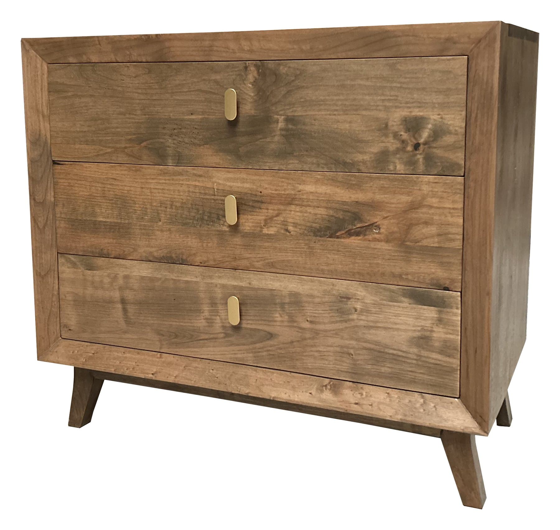 Vermont chest, Dark Walnut Natural, photographed on white