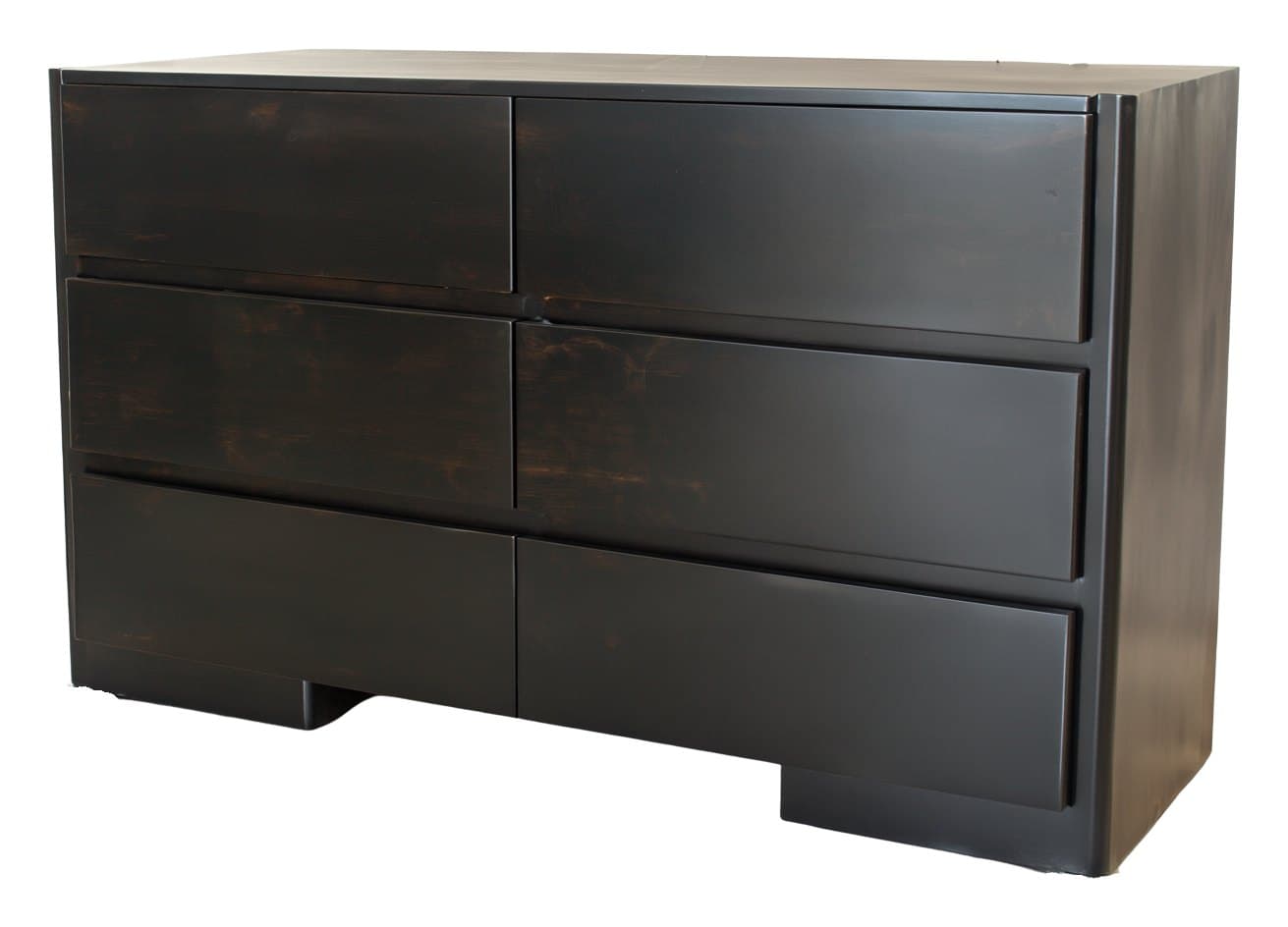 Manhattan dresser, Dark Walnut Intense, photographed on white