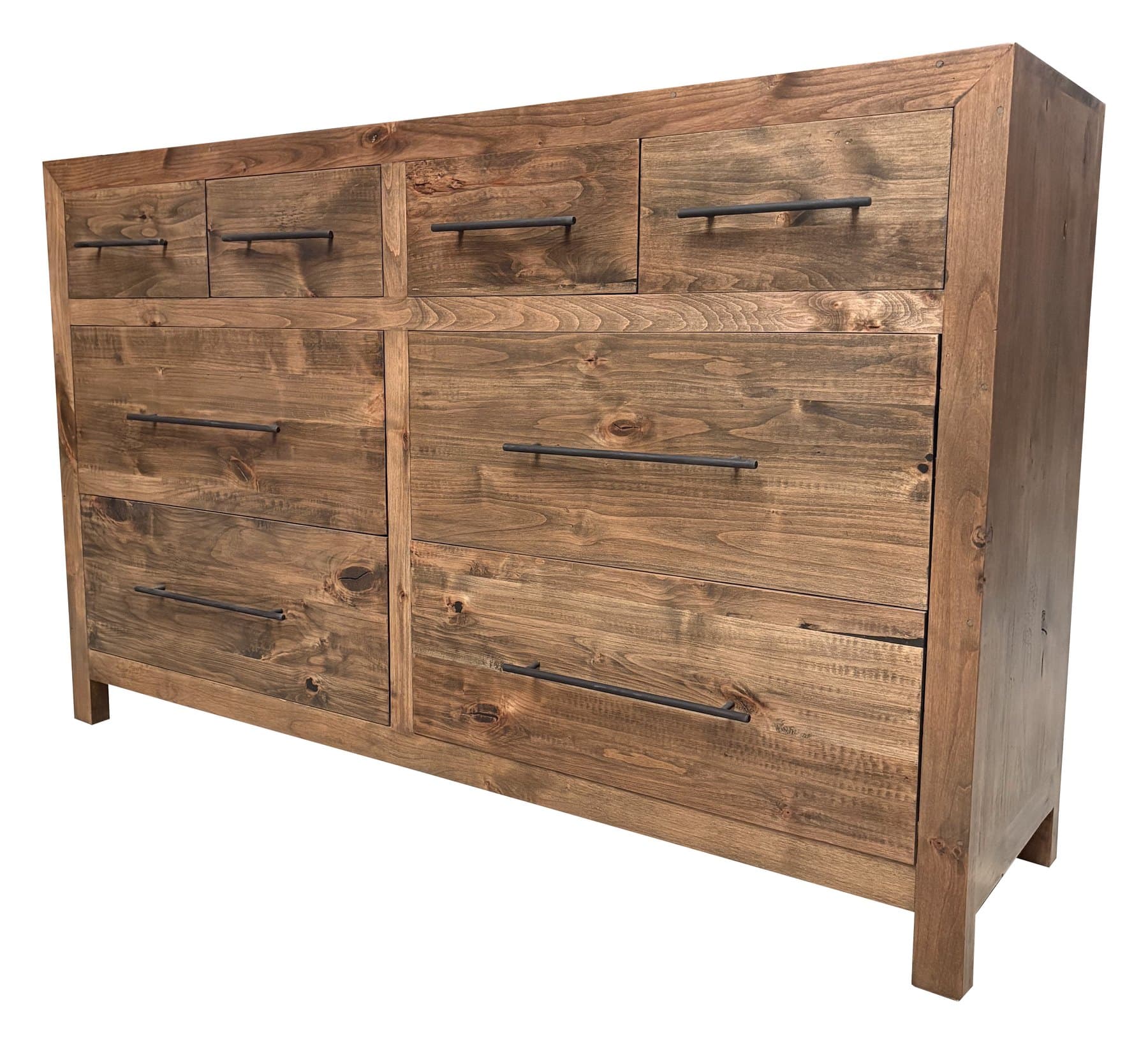 Milan dresser, Dark Walnut Natural, photographed on white