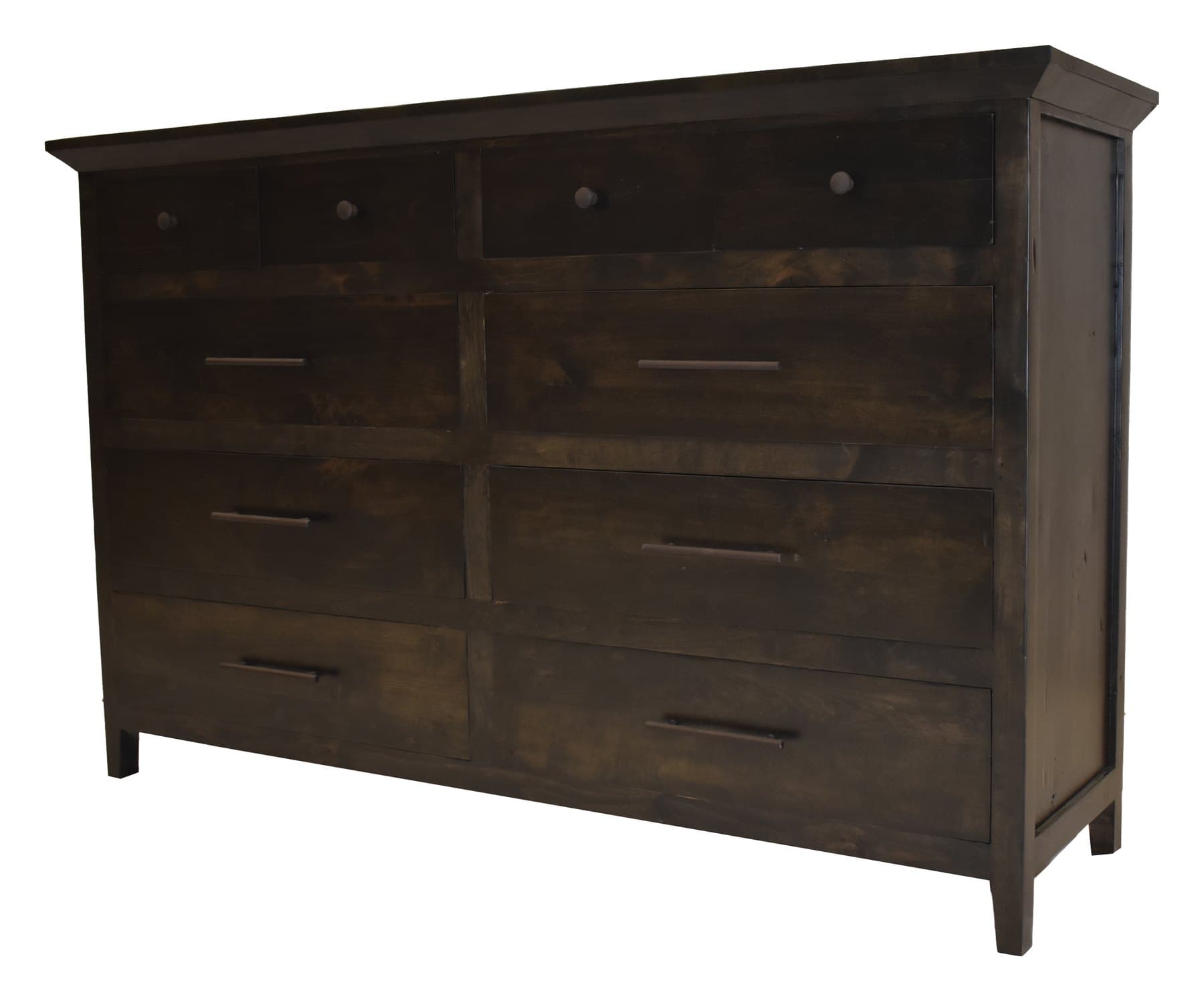 Toscana dresser, Dark Walnut Intense, photographed on white