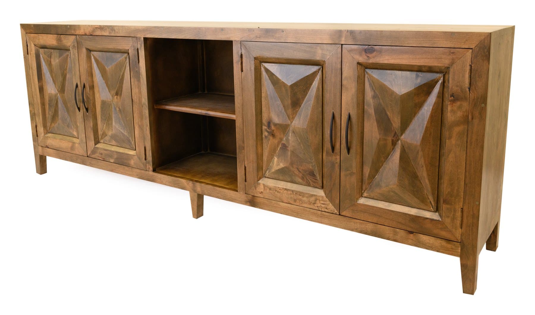 Florencia TV console, 96", photographed on white