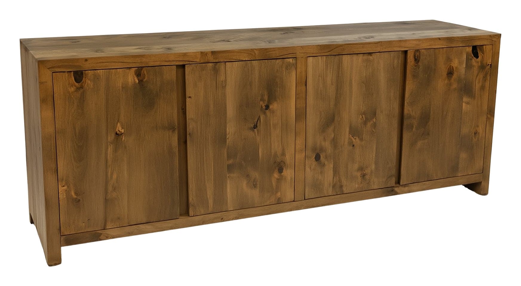 Urban TV console, 91" 4 Doors · Dark Walnut Intense, photographed on white