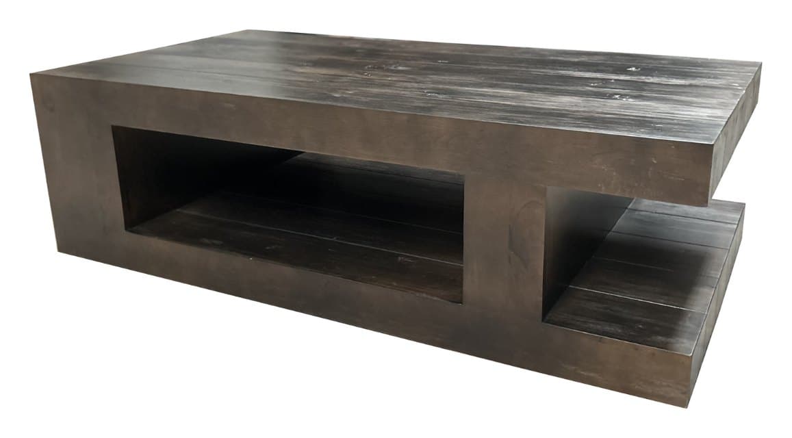 Napoles coffee table, Dark Walnut Intense, photographed on white