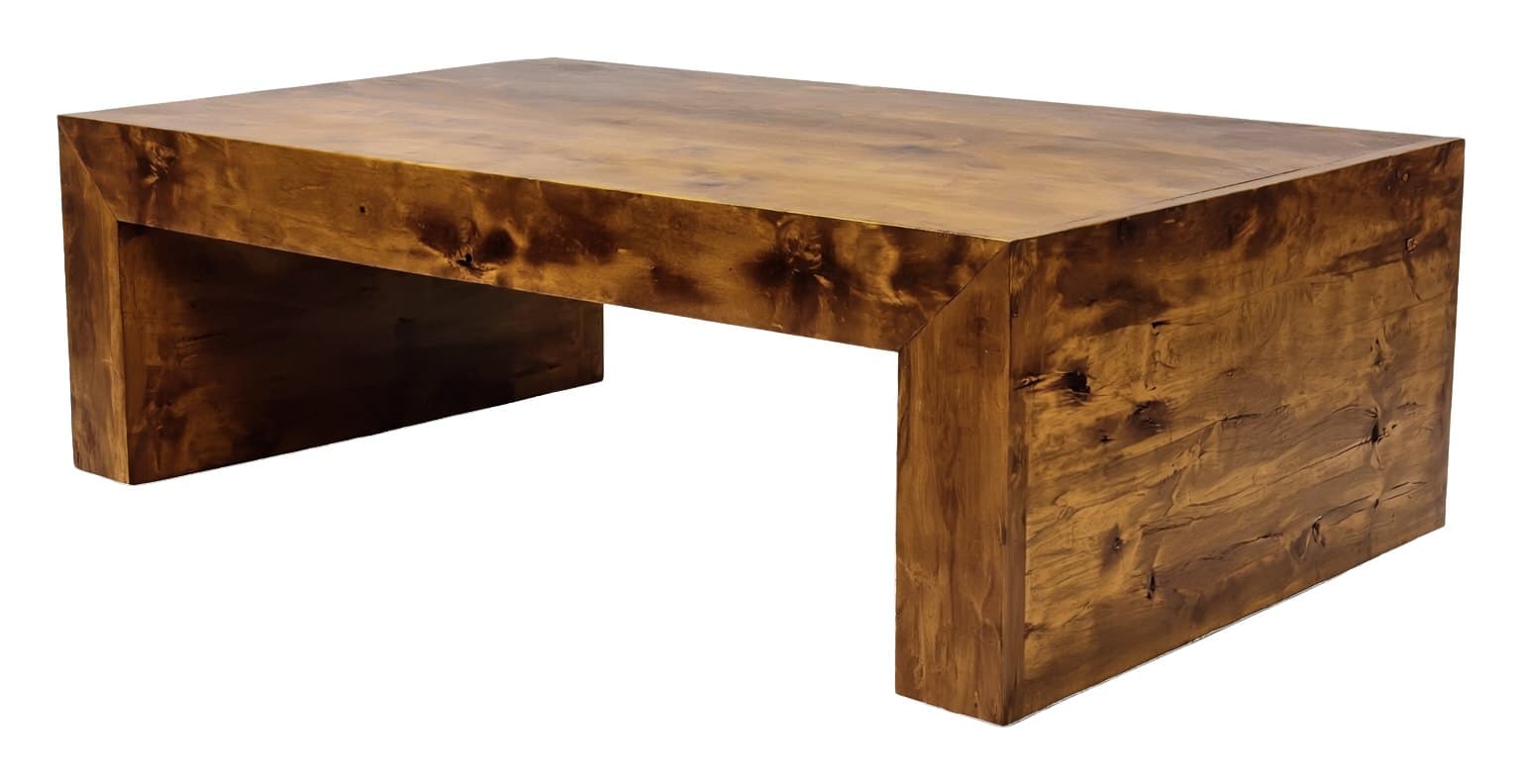 Niza coffee table, 60"x30" · Dark Walnut Natural, photographed on white