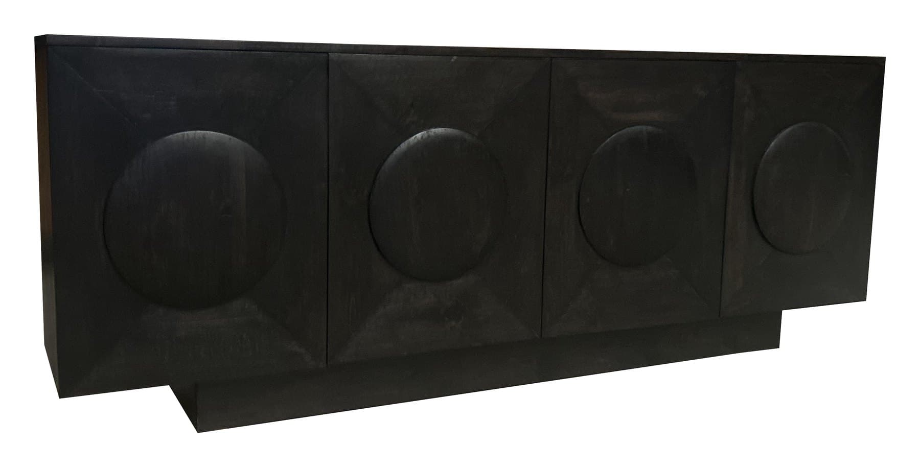 Cosmos sideboard, 91" 4 doors · Charcoal, photographed on white