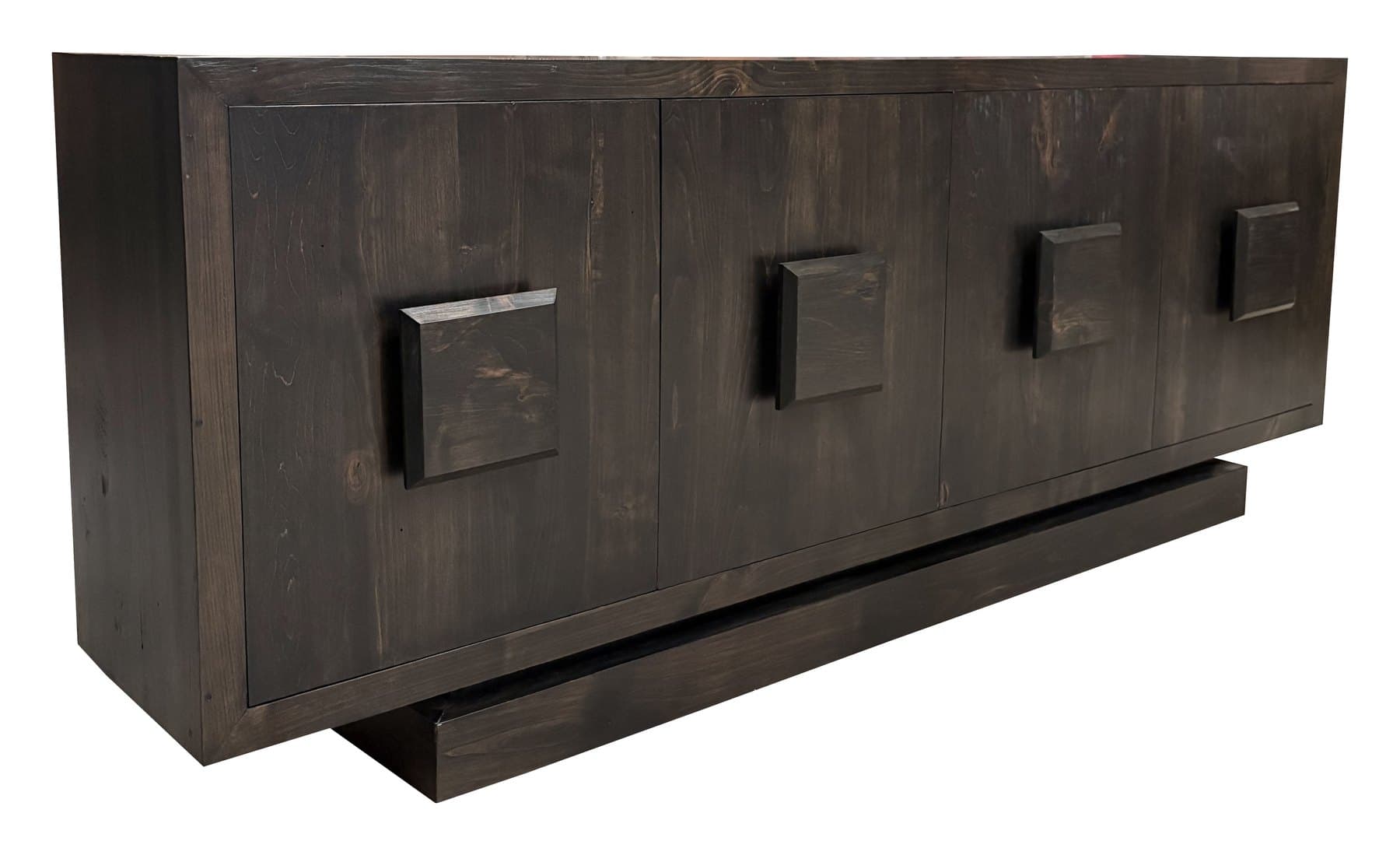 Magno sideboard, 91" 4 doors · Dark Walnut Intense, photographed on white